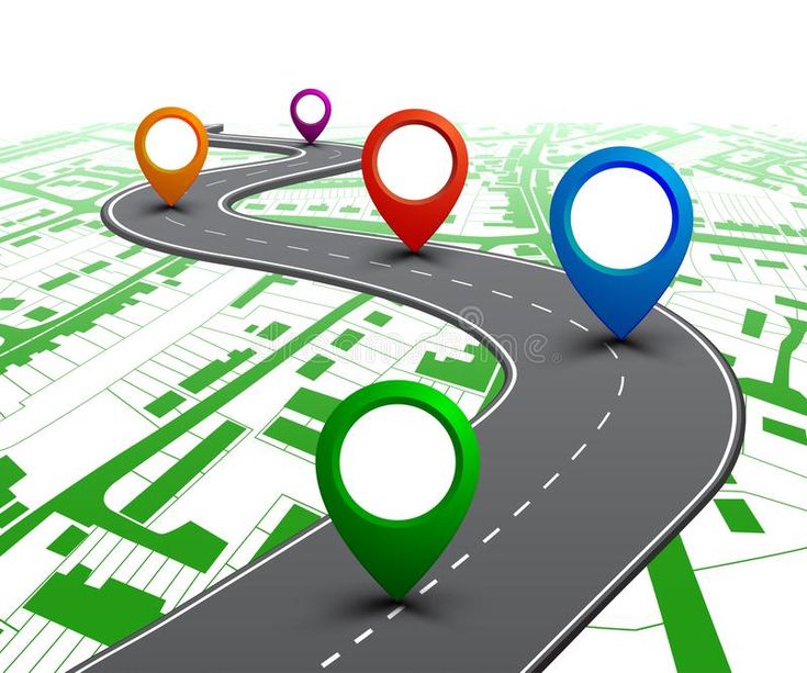 Road with GPS navigation on city map_ Car road, street, highway roadmap infographics Ã¢â‚¬â